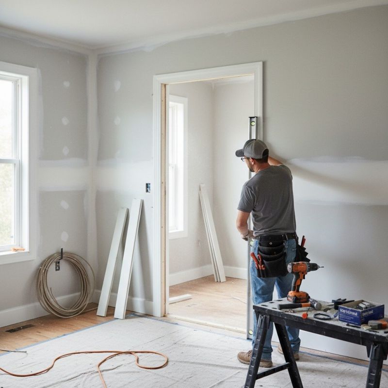 Mahogany Door Installation